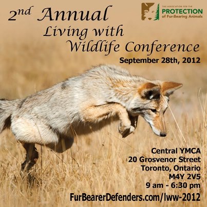 Join us on September 28th, 2012 for our Living with Wildlife event.